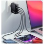 Зарядний пристрій 2xUSB-C + 2xUSB 100W Essager (ECT2CA-QYB01-Z)