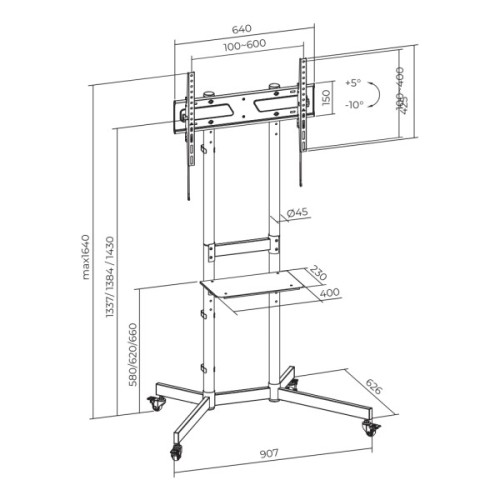 Стійка презентаційна ITech T1043TE