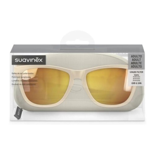 Дитячі сонцезахисні окуляри Suavinex ADULT, напівкругла форма, бежеві (308554)