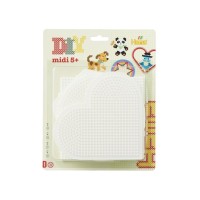 Набір для творчості Hama набір полів для термомозаїки (круг, серце, квадрат, шестикутник) (HM-4580)