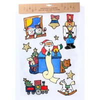 Новорічні наклейки Chomik "Санта пише лист" 31х47 см (5900779851955_1)