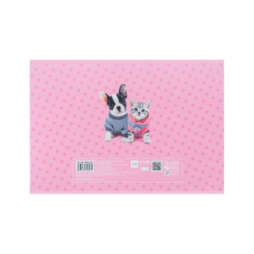 Альбом для малювання Kite Studio Pets, 12 аркушів (SP25-241)