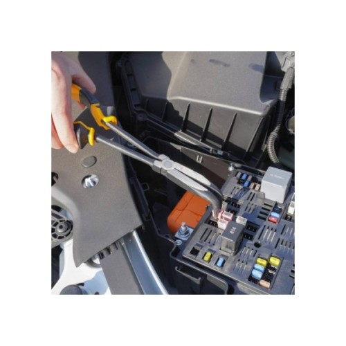 Плоскогубці Tolsen подовжені 280 мм загнуті 90° Ерго рукоятки (10292)