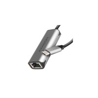 Перехідник USB-C to RJ45 Ethernet 2500Mbps gray AXAGON (ADE-25RC)