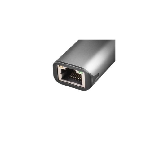 Перехідник USB-C to RJ45 Ethernet 2500Mbps gray AXAGON (ADE-25RC)