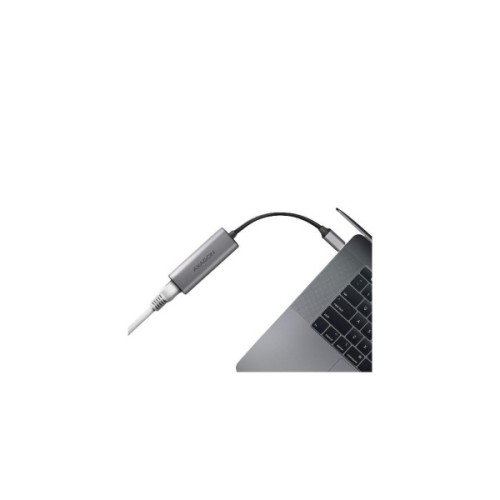 Перехідник USB-C to RJ45 Ethernet 2500Mbps gray AXAGON (ADE-25RC)