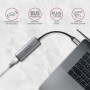 Перехідник USB-C to RJ45 Ethernet 2500Mbps gray AXAGON (ADE-25RC)