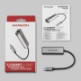 Перехідник USB-C to RJ45 Ethernet 2500Mbps gray AXAGON (ADE-25RC)