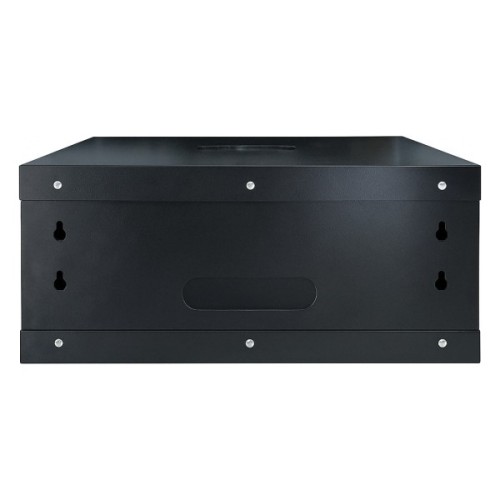 Шафа настінна GEAR 4U 19" 600x450x280 мм, + полка 19", black (GWMSN-4U-600-450)