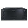 Шафа настінна GEAR 4U 19" 600x450x280 мм, + полка 19", black (GWMSN-4U-600-450)