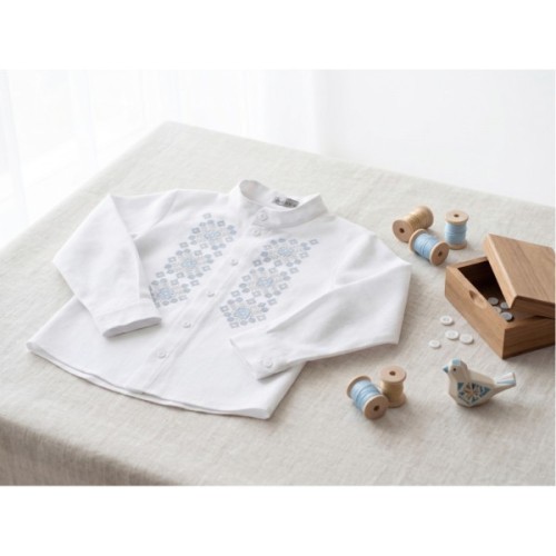 Сорочка дитяча Brilliant з вишивкою Оберіг (24113-128B-white)