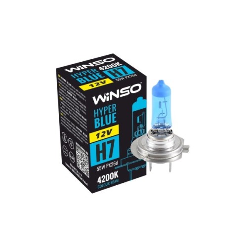 Автолампа WINSO H7 HYPER BLUE 4200K 55W PX26d (712740)