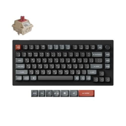 Клавіатура Keychron V3 Ultra Keychron Red Switch RGB UA Black (V3U-D1-UA)