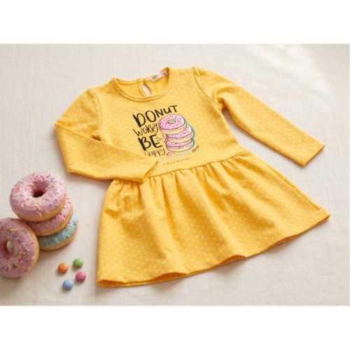 Плаття дитяче Breeze в горошок (16623-110G-yellow)