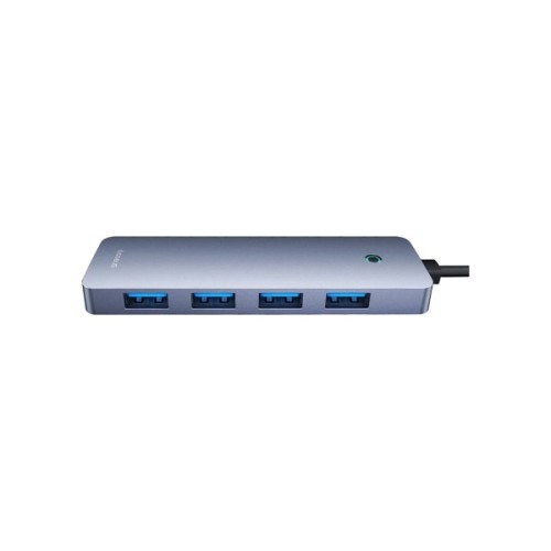Концентратор Baseus USB 3.0 to 4xUSB 3.0 + USB-C gray (B0005280B811-01)