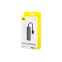 Концентратор Baseus USB 3.0 to 4xUSB 3.0 + USB-C gray (B0005280B811-01)