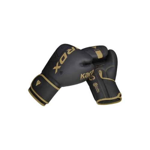 Боксерські рукавички RDX F6 Kara Matte Golden 14 унцій (BGR-F6MGL-14OZ)