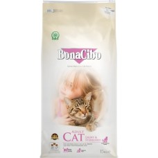 Сухий корм для кішок BonaCibo для стерилізованих з м'ясом курки, анчоусами та рисом 15 кг (8694686406977)