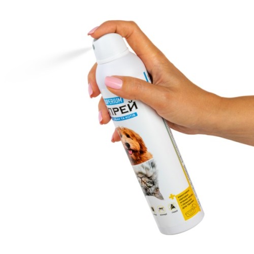 Спрей для тварин Superium від кліщів, бліх, комарів та ґедзів 300 мл (9129)