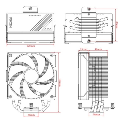 Кулер до процесора ID-Cooling FROZN A410 Black
