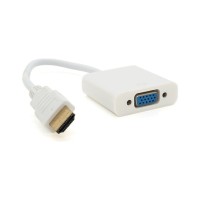 Перехідник HDMI M to VGA F 0.1m 4K/2K white Voltronic (YT-C-HDMI(M)/VGA(F)-W)
