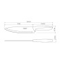 Кухонний ніж Tramontina Plenus Light Grey Chef 203 мм (23426/138)