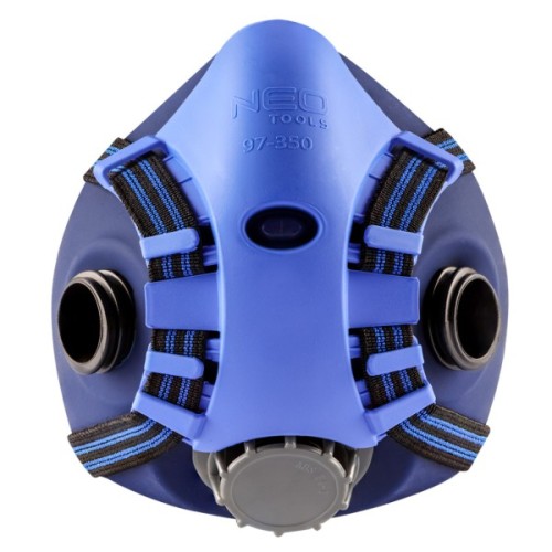 Респіратор Neo Tools силіконовий, на два фільтруючі патрони (у комплект не входять) (97-350)
