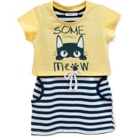 Плаття дитяче Breeze з котиком (14582-104G-yellow)