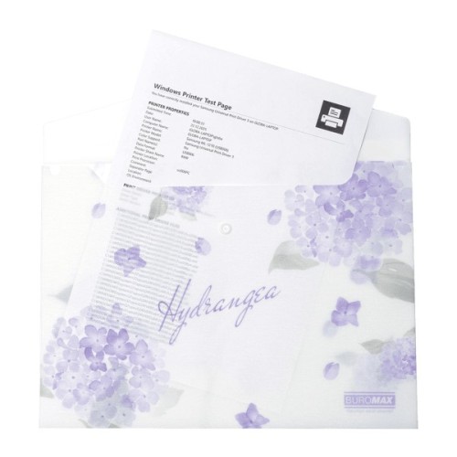 Папка - конверт Buromax А4 на кнопці, DREAM ARABESKI, напівпрозора, світло-синя (BM.3943-30)