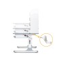 Парта Mealux Edmonton Multicolor Grey з полицею (BD-610 W/МС + G с полкой)