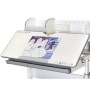 Парта Mealux Edmonton Multicolor Grey з полицею (BD-610 W/МС + G с полкой)
