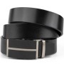 Ремінь Vintage Чоловічий з чорними вставками на пряжці Чорний (20304)