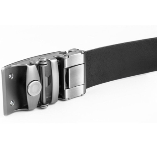 Ремінь Vintage Чоловічий з чорними вставками на пряжці Чорний (20304)