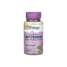 Трави Solaray Екстракт кореня білокопитника, 50 мг, Butterbur, 60 вегетаріан. (SOR-11664)