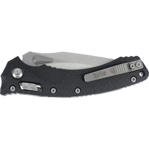 Ніж Microtech Amphibian Stonewash Black (137RL-10FLGTBK)