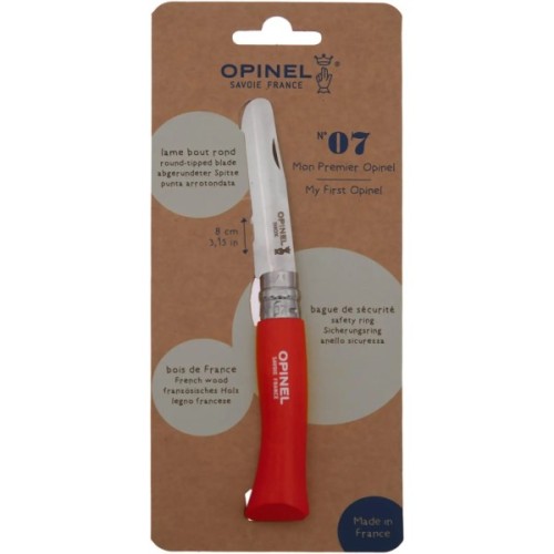 Ніж Opinel 7 VRI Inox "My First Opinel" Red (002363)
