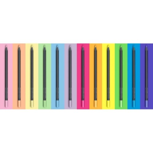 Олівці кольорові Faber-Castell Black Edition colour pencils Neon + Pastel, тригранні. чорне дерево, 12 кольорів (116410) (32083)
