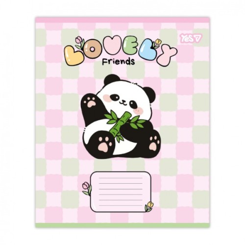 Зошит Yes Lovely Friends А5 12 аркушів коса лінія (768644)