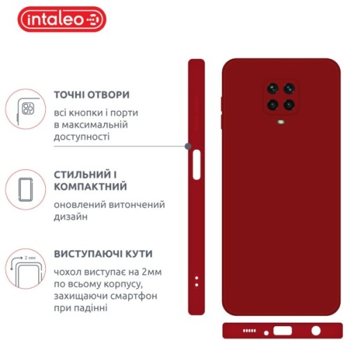 Чохол до мобільного телефона Intaleo SoftShell Xiaomi Redmi Note 9S Red (1283126586323)