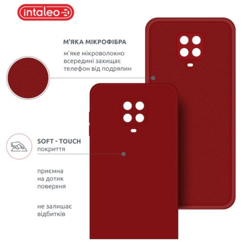 Чохол до мобільного телефона Intaleo SoftShell Xiaomi Redmi Note 9S Red (1283126586323)