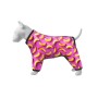 Вітровка для тварин WAUDOG Clothes Банани на рожевому XS 30 (387-4055)