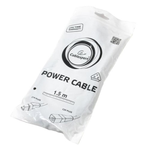 Кабель живлення C19 to C20 1.5m 1.5mm2 16A Cablexpert (PC-189-C19)