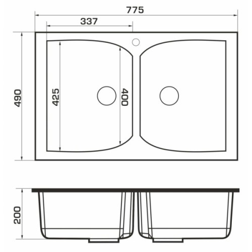Мийка кухонна GRANADO CORDOBA terra (gr1203)