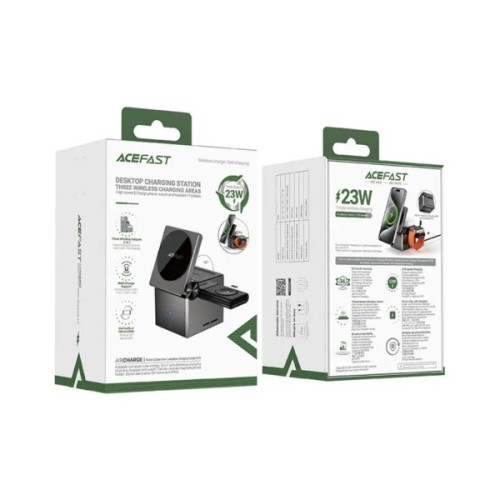 Зарядний пристрій Acefast Wireless QI 3in1 15W E18 Rubik''s (6974316282884)
