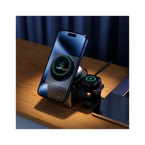 Зарядний пристрій Acefast Wireless QI 3in1 15W E18 Rubik''s (6974316282884)