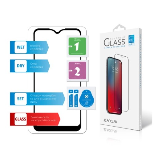 Скло захисне ACCLAB Full Glue Samsung A15 Black (1283126583032)