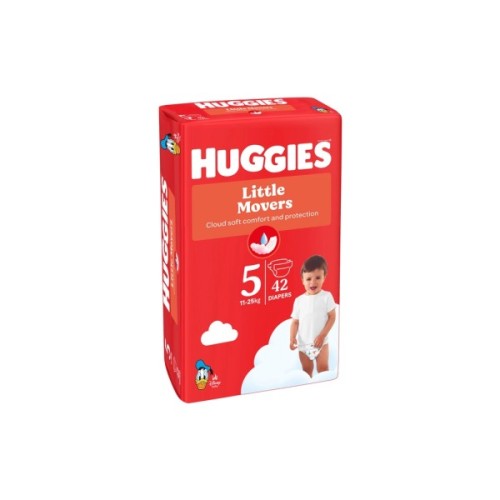 Підгузки Huggies Little Movers 5 (11-25 кг) Jumbo 42 шт (5029053567884_5029053567594)
