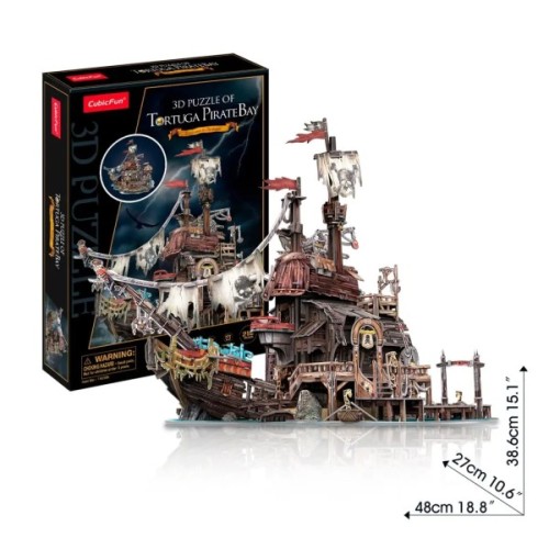 Пазл Cubic Fun 3D Піратський корабель Тортуга (T4039h)