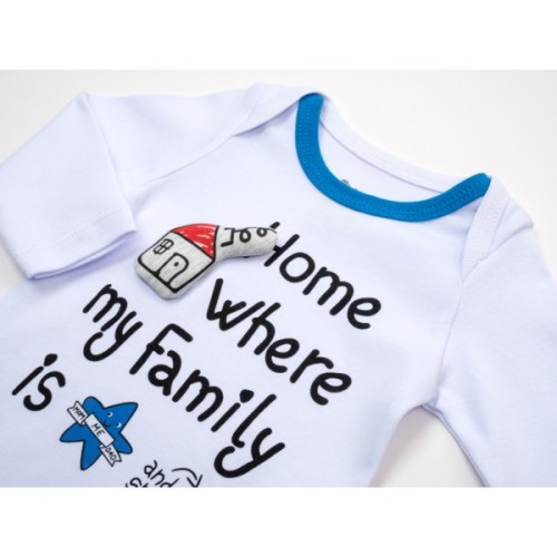 Набір дитячого одягу Miniworld з будиночком (15011-68B-blue)