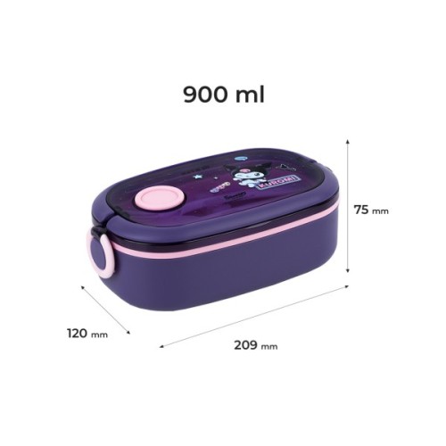 Ланч-бокс дитячий Kite Kuromi, 900 мл, фіолетовий (HK25-1180)